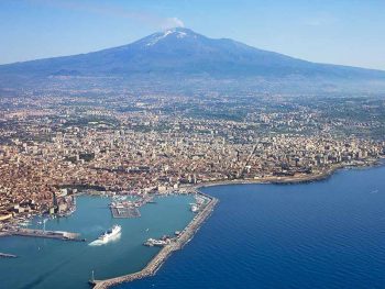 Vulcano Etna veduta aerea