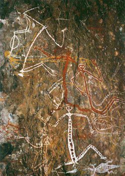 Aborigeni d’Australia verso il terzo millennio 6 aborigeni Parco Kakadu graffiti