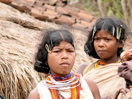 Orissa Ragazze di etnia Dongria