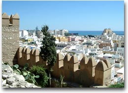 Almeria vista dalla fortezza Alcazaba