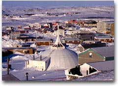 La cittadina di Iqaluit, Baia di Frobisher