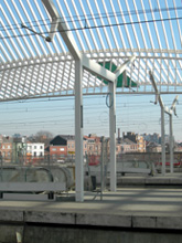 La stazione di Liège-Guillemins disegnata dall'architetto spagnolo Santiago Calatrava