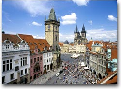 La piazza del centro storico (Foto: Czech Tourism)