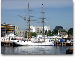 Oslo Veliero norvegese ancorato nel porto di Oslo