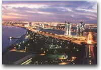 Qatar Lo "skyline" della capitale Doha