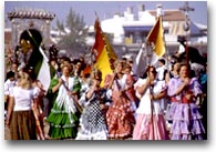 Rocío Pellegrini in cammino verso la Virgen de las Rocinas