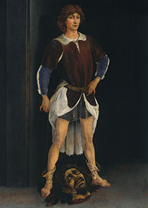 Piero del Pollaiolo, David vincitore, 1465 -1470 circa ©Berlino, Gemäldegalerie, Staatliche Museen zu Berlin, Preußischer Kulturbesitz 