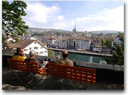 Panorama dalla terrazza Lindenhof (Foto:Zuerich Tourism)