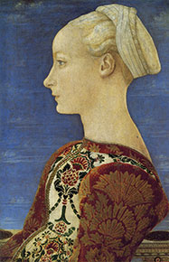 Piero del Pollaiolo, Ritratto di giovane donna, 1465 © Berlino, Gemäldegalerie, Staatliche Museen zu Berlin, Preußischer Kulturbesitz 