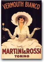 Martini Manifesto storico di inizio Novecento