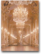 La sala degli specchi a Palazzo Reale