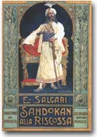 Sandokan La copertina di uno dei noti romanzi di Salgari