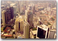 Kuala Lumpur dall'alto