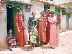Bangalore Donne sorridenti
