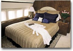 Il letto nel Boeing Business Jet