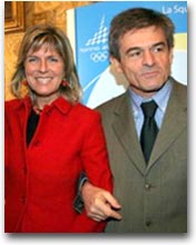 Il sindaco Sergio Chiamparino con Evelina Christillin