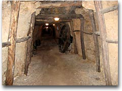 Una galleria al museo della miniera