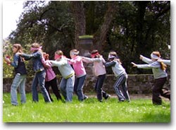 Ragazzi in gita al parco