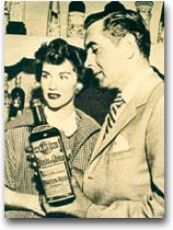 Martini Tyrone Power e Linda Christian testimonial per China Martini, 1953