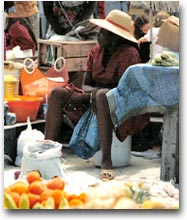 Venditrice al mercato