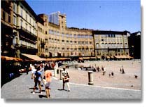 La Piazza del Campo dove si corre il Palio