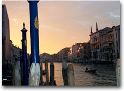 Goldoni Canal Grande al tramonto