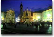 Piazza San Carlo di notte