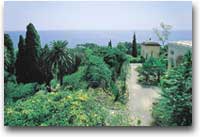 Scorcio del giardino di Villa Hanbory