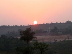 Bangalore L'alba il giorno della partenza da Kundapur