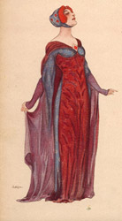 Appassionarsi a Francesca 3 Leopoldo Metlicovitz, Illustrazione per la copertina di Francesca da Rimini di Zandonai, fantasia per pianoforte, 1914