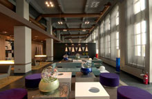 Ac Hotel, a Torino per aperitivo e cena 4 La hall dell'hotel torinese