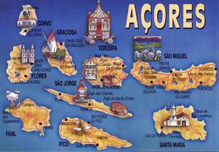Le nove isole delle Azzorre