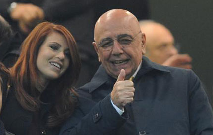 Barbara Berlusconi e Adriano Galliani a San Siro