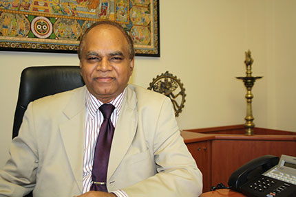 Mr. C. Gangadhar, direttore dell'Ufficio Turistico indiano in Italia