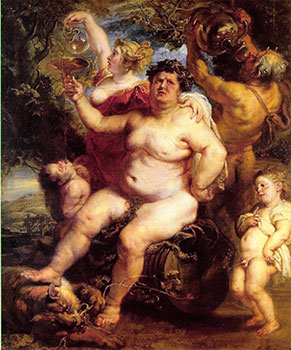 Peter Paul Rubens Bacco ebbro olio su tela, 152x118 cm Firenze, Gallerie degli Uffizi