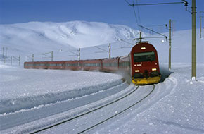 Norvegia in treno