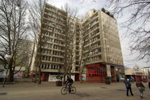 Una tipica casa del periodo della DDR. Siamo in fondo alla Friedrichstrasse