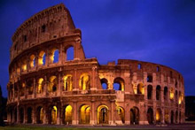 Colosseo illuminato per celebrare il New Mexico