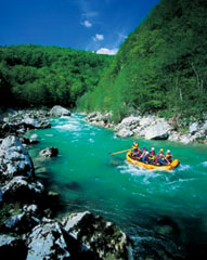 Rafting lungo la Soča, Isonzo. Foto: B. Kladnik.