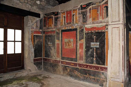 Gli affreschi nella domus di Marco Lucrezio Frontone