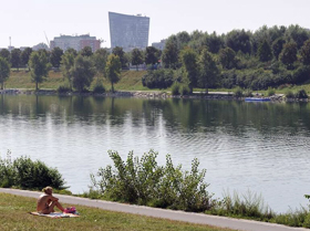 Sulla riva a prendere il sole. Foto: Schaub-Walzer, PID