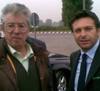 Umberto Bossi e Pietro Foroni, presidente della provincia di Lodi