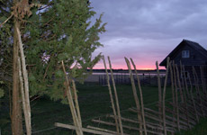 Tramonto rosato sull'isola di Hiumaa