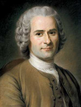 Un ritratto di Jean-Jacques Rousseau