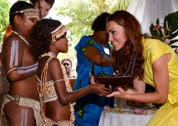 Kate Middleton in visita alle Isole Salomone 