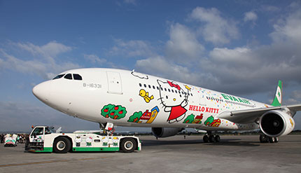 Hello Kitty vola con Eva Air