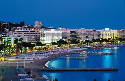 La Croisette di notte