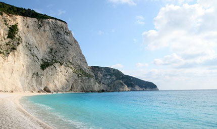 L'isola di Lefkas con la sua rupe, foto Grèce-bleue.net