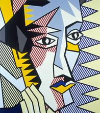 Roy Lichtenstein, Expressionist head. © Estate of Roy Lichtenstein