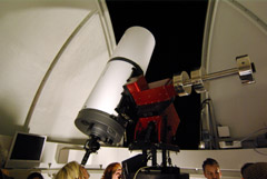 Uno dei telescopi dell'osservatorio astronomico